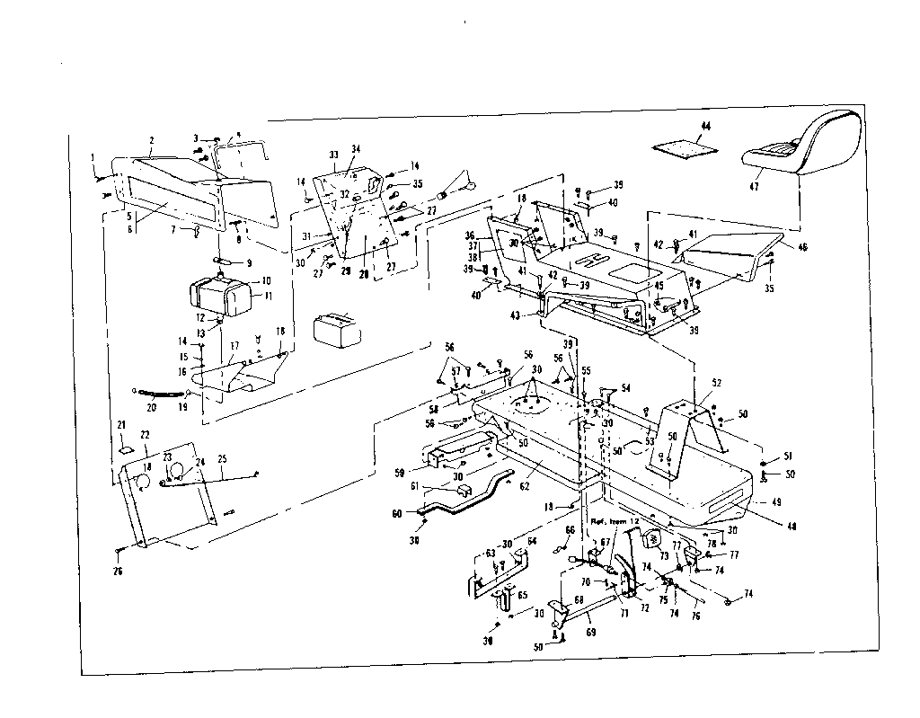 Craftsman 536250942 top half diagram