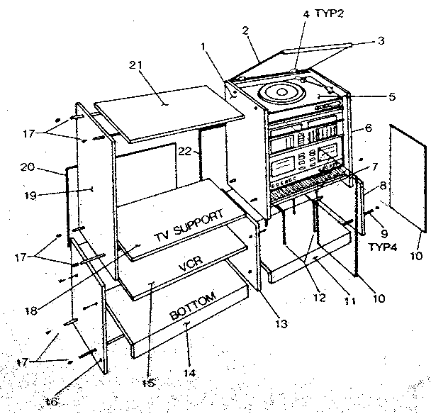 LXI 13297200550 rack view diagram