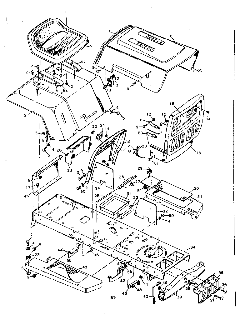 Craftsman 502255292 body parts assembly diagram