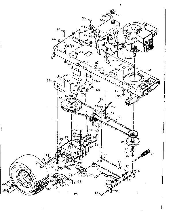 Craftsman 502255292 drive assembly diagram