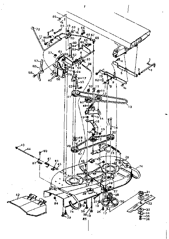 Craftsman 502255292 mower housing diagram