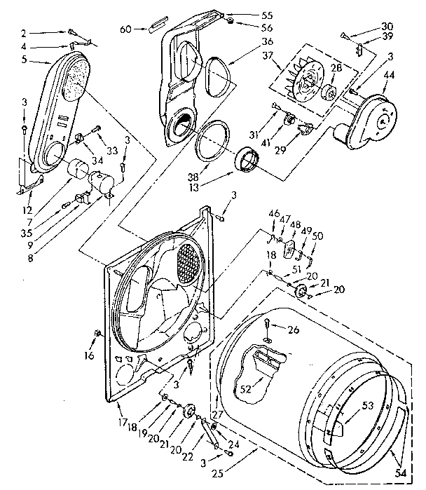 Kenmore 11087681600 bulkhead parts diagram