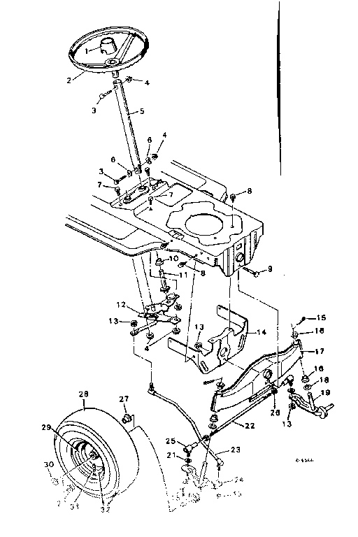 Craftsman 502255380 steering parts diagram