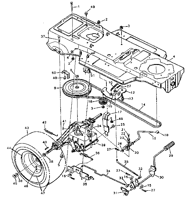 Craftsman 502255380 drive parts diagram