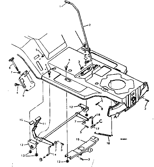 Craftsman 502255380 blade housing top half diagram