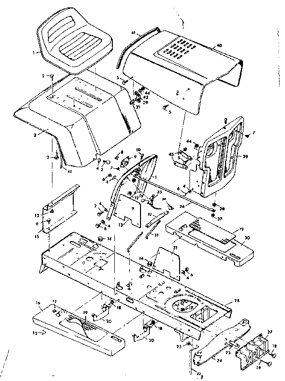 Craftsman 502250891 body parts assembly diagram