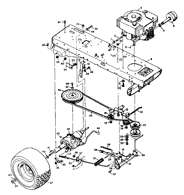 Craftsman 502250891 drive assembly diagram