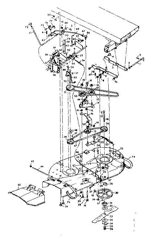 Craftsman 502250891 mower housing diagram