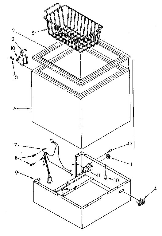 Kenmore 1988171987 cabinet parts diagram