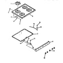 Kenmore 9117178710 main top section diagram