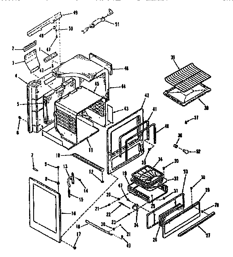 Kenmore 9117178710 body section diagram