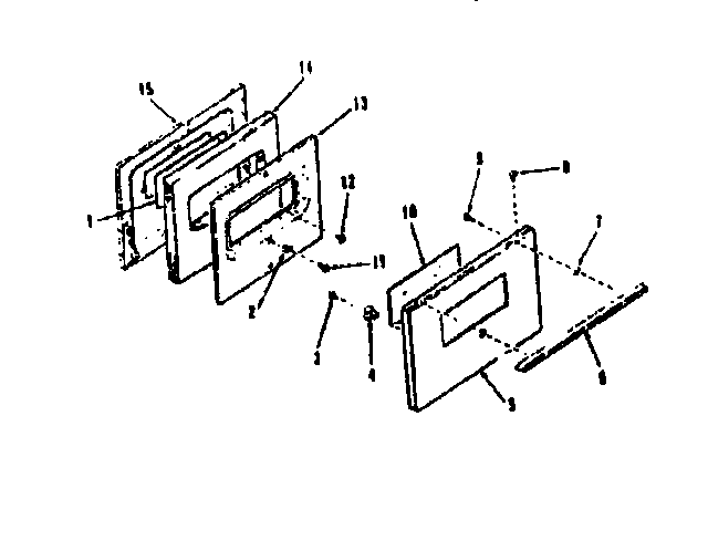 Kenmore 9117178710 door diagram