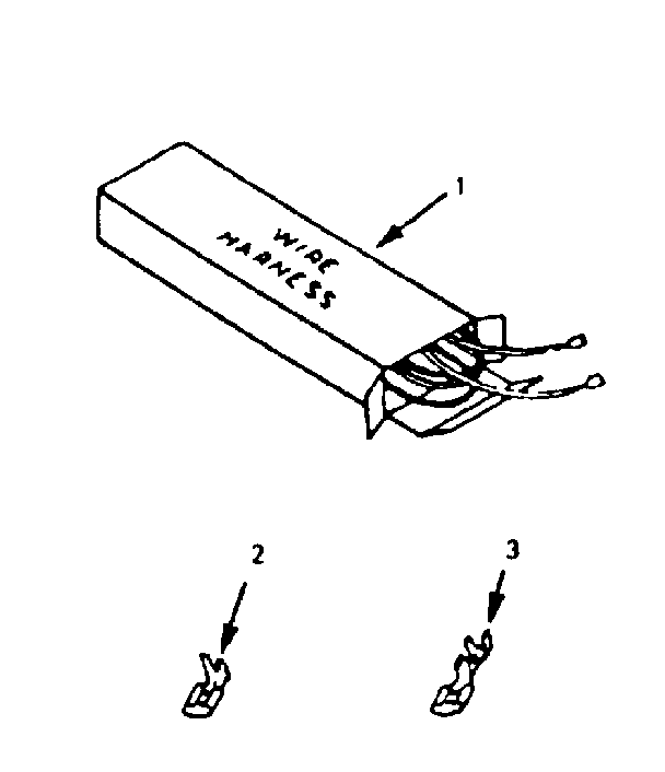 Kenmore 9117238710 wire harnesses and components diagram