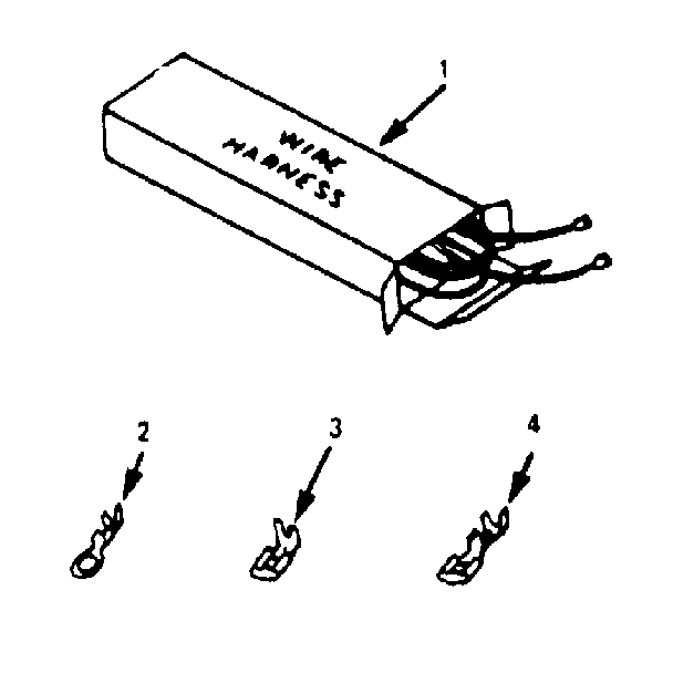 Kenmore 9119198710 wire harnesses and components diagram