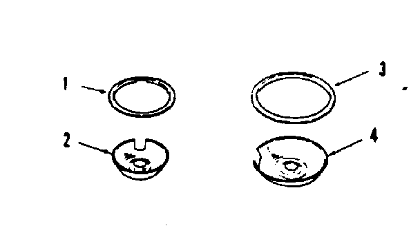 Kenmore 9119198710 optional porcelain pan and chrome ring kit no. 8068410 diagram