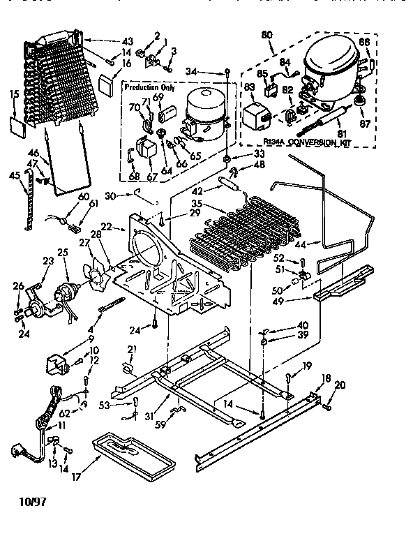 Kenmore 1068572480 unit parts diagram