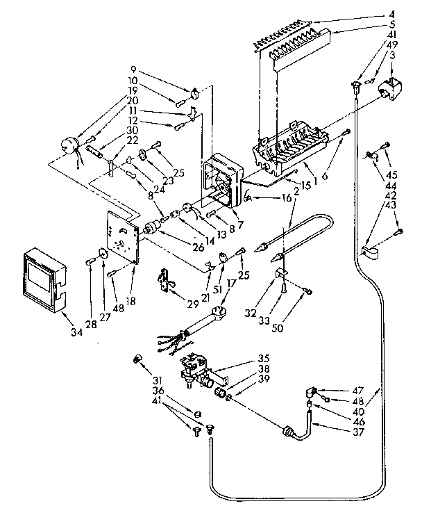 Kenmore 1068572480 icemaker parts diagram