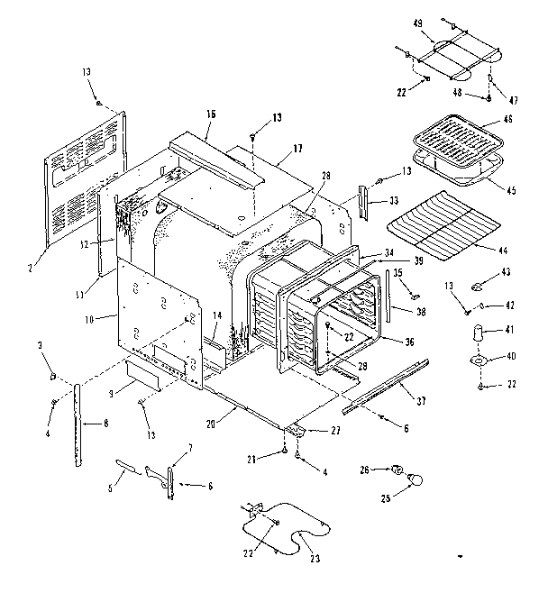 Kenmore 2784228690 body section diagram