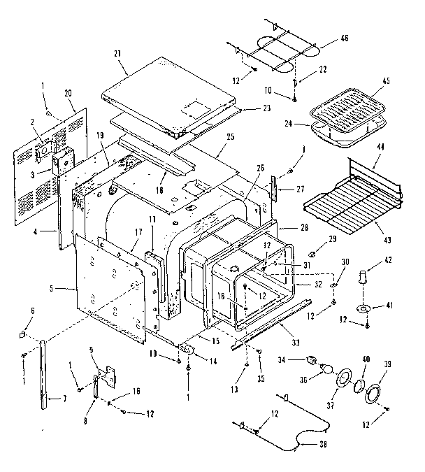 Kenmore 2784258690 lower body section diagram
