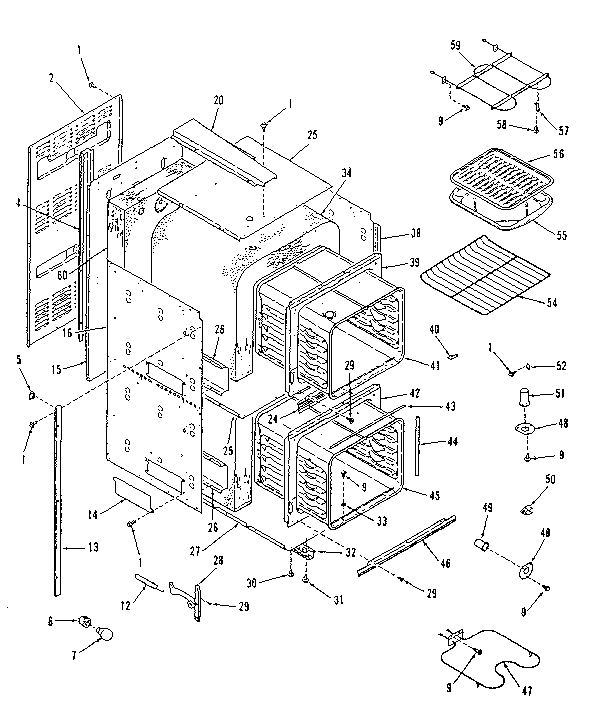 Kenmore 2784268690 body section diagram