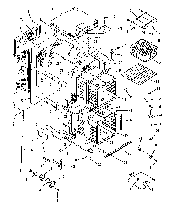 Kenmore 2784278690 body section diagram