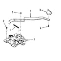Kenmore 2784278690 oven door lock section diagram