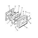 Kenmore 2784278690 lower oven door section diagram