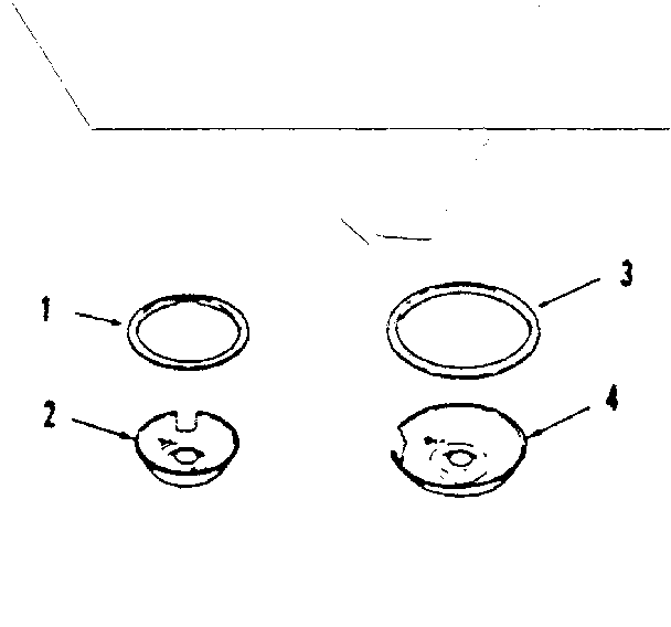 Kenmore 9114538612 optional porcelain pan and chrome ring kit no. 8068400 diagram