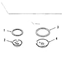 Kenmore 9114538611 optional porcelain pan and chrome ring kit no. 8068400 diagram