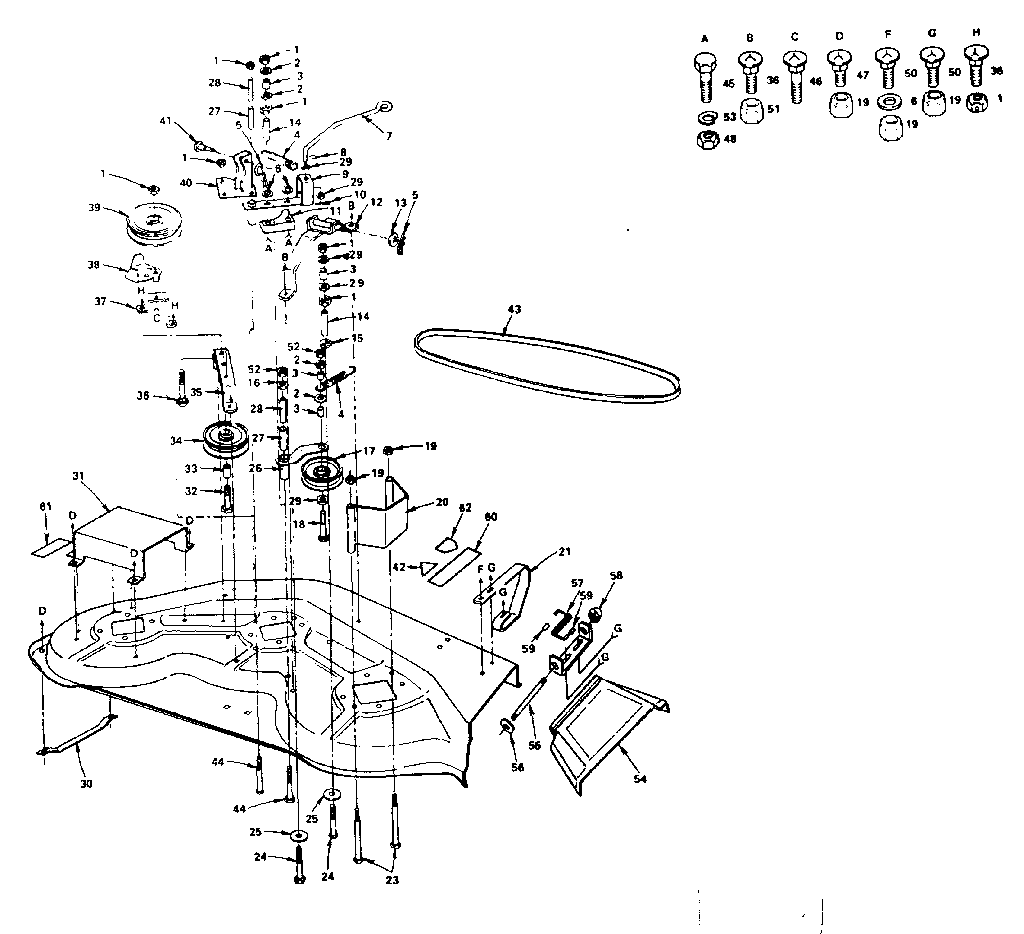 Craftsman 917253810 mower deck diagram