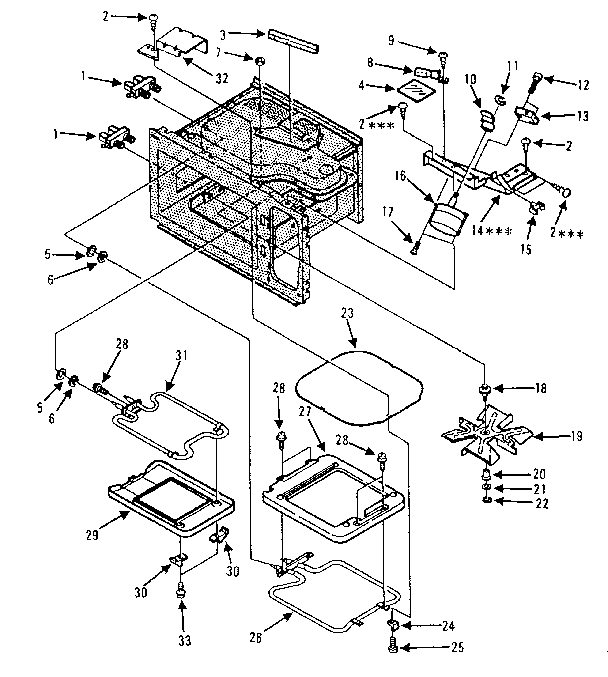 Kenmore 5648737480 cavity parts - b diagram