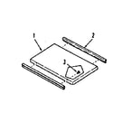 Kenmore 1034688610 optional griddle/grill cover module kit diagram