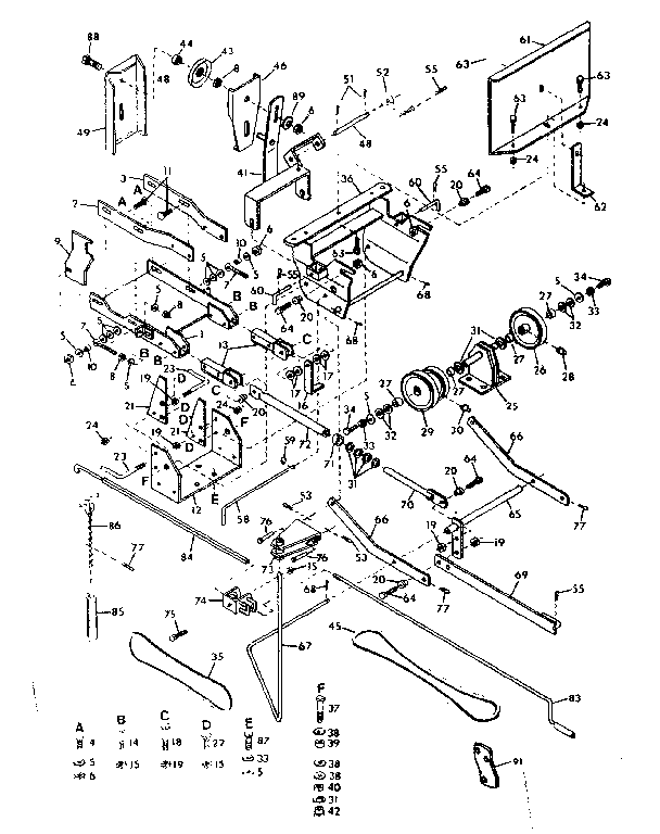 Craftsman 84224071 main frame diagram