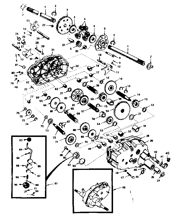 Craftsman 91725160 transaxle diagram