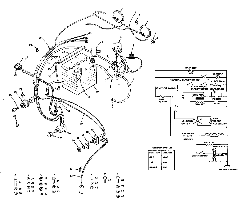 Craftsman 91725141 electrical diagram
