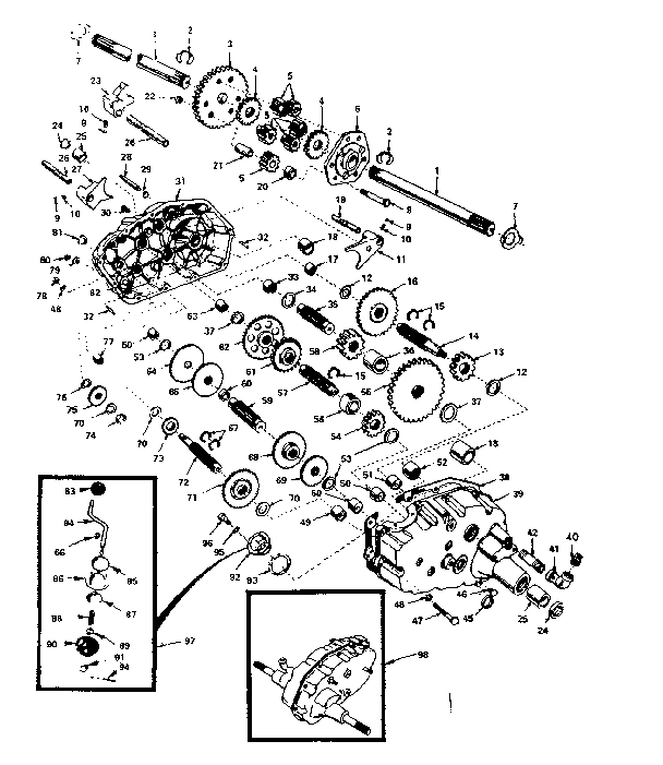 Craftsman 91725151 transaxle diagram