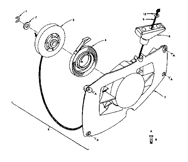 Craftsman 917353731 recoil starter diagram