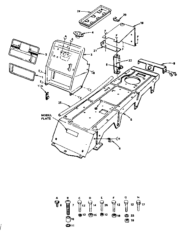 Craftsman 917255276 dashboard and chassis diagram