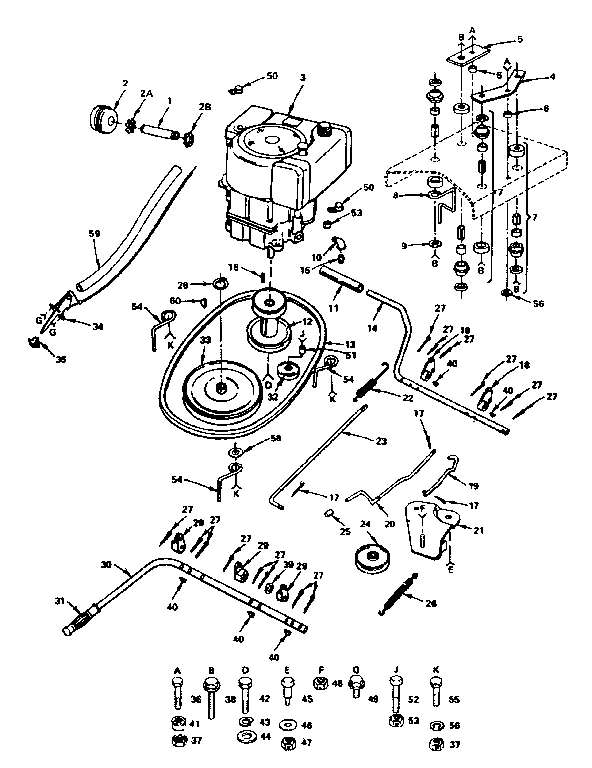 Craftsman 917255276 clutch-brake and drive diagram