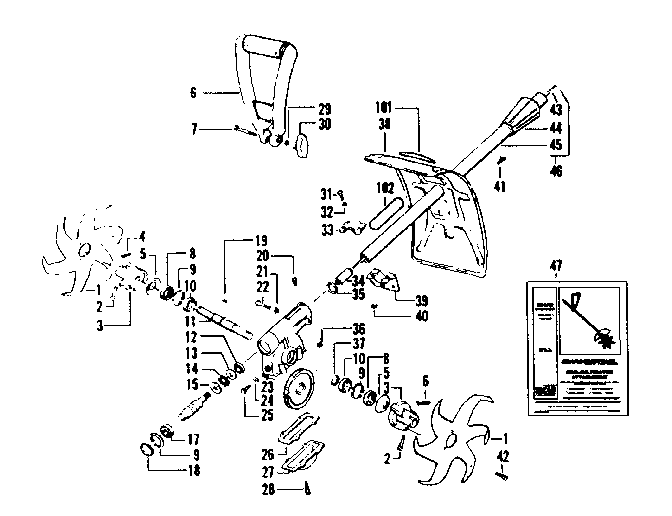 Craftsman 358795480 attachment parts diagram