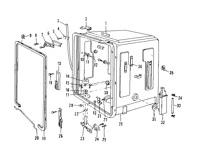 Kenmore 5871517581 tub details diagram