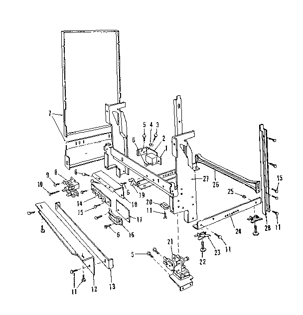 Kenmore 5871517581 frame details diagram