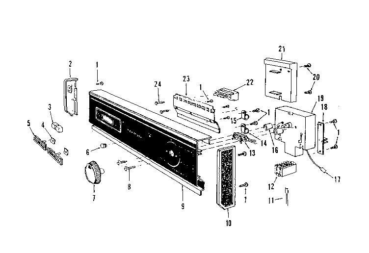 Kenmore 5871517581 console panel details diagram