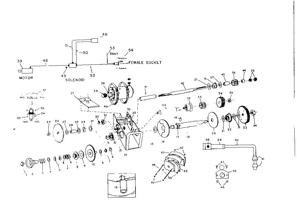 Powerwinch 667391000 mechanism chassis diagram