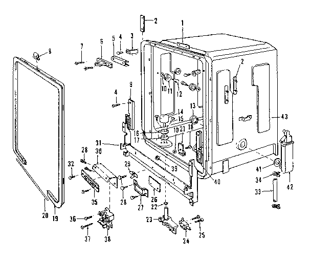 Kenmore 5871757581 tub details diagram