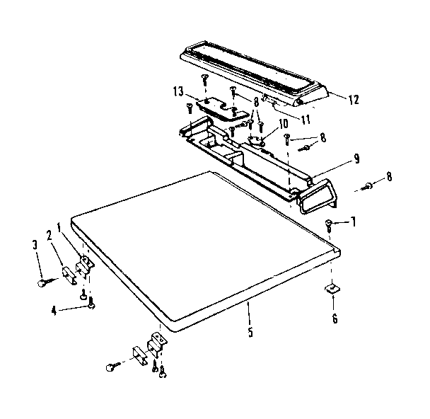 Kenmore 5871757581 top details diagram