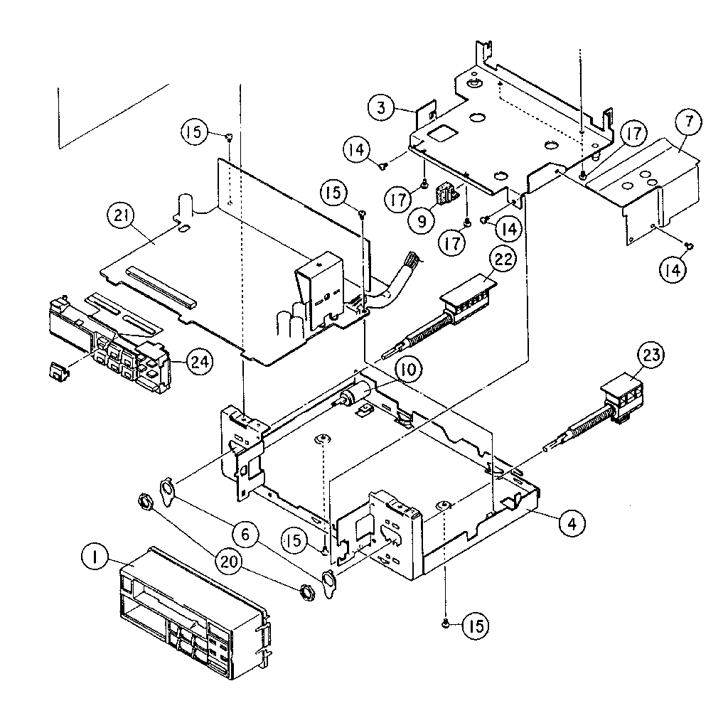 LXI 260500570 cabinet and chassis diagram