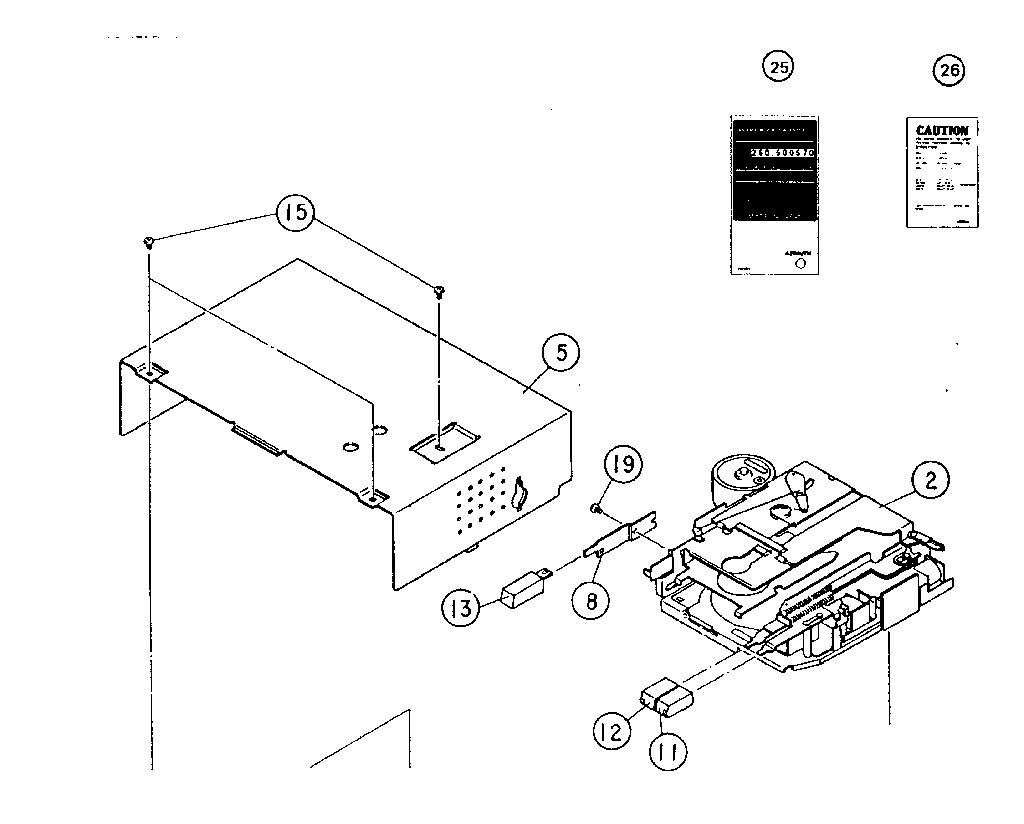 LXI 260500570 cabinet and chassis diagram