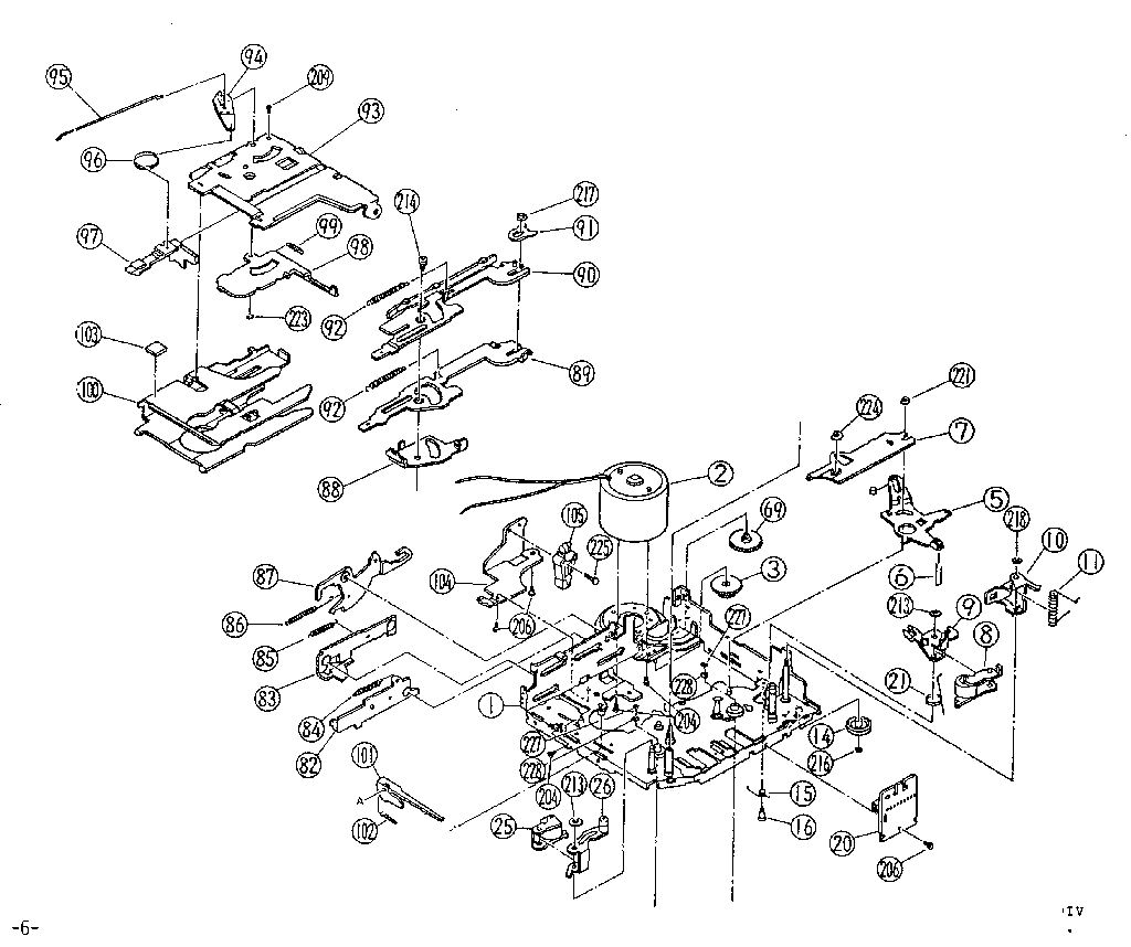 LXI 260500570 cassette deck mechanism diagram