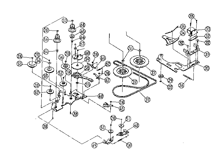LXI 260500570 cassette deck mechanism diagram